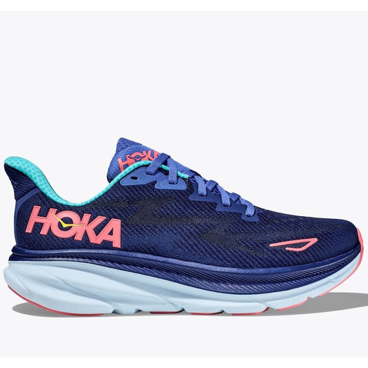Hoka Clifton 9 Running Shoes Women's UK 9.5 (Bellwether Blue Ceramic)