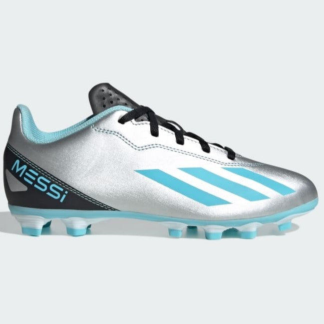 Adidas X Crazyfast Messi .4 FG Football Boots Junior (Silver IE4071)