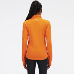 New Balance Heat Grid Half Zip Top Women's (Orange)