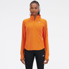 New Balance Heat Grid Half Zip Top Women's (Orange)