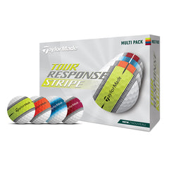 Taylor Made Tour Response Stripe Golf Balls x12 (Multicolour)