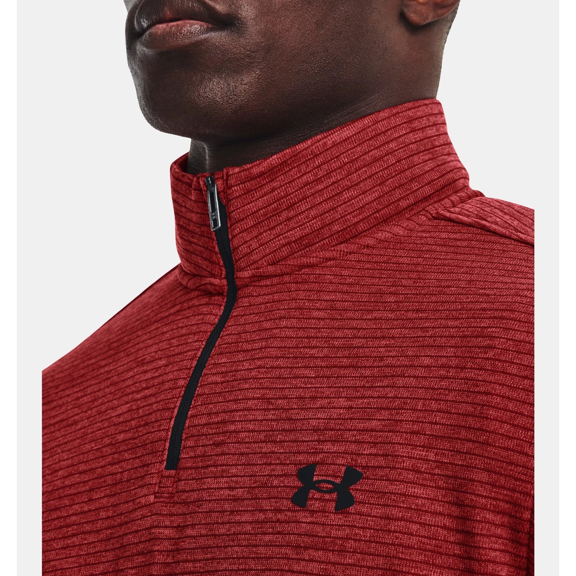 Red under armour quarter zip sale