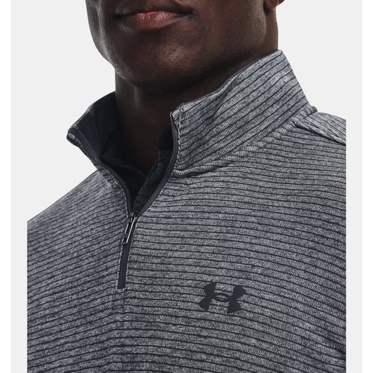 Under Armour Storm Sweater Fleece Quarter Zip (Grey Black 012)