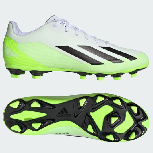 Adidas X Crazyfast .4FXG Football Boots Men's (White Green)