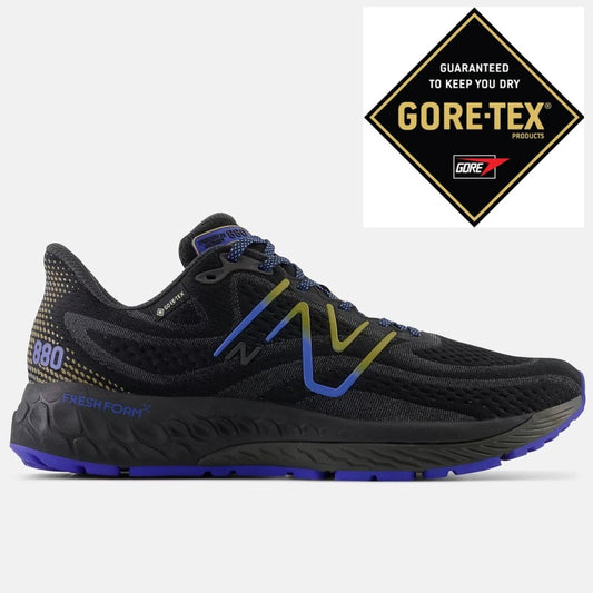 New Balance 880V13 Gore Tex Running Shoes Men's Wide (Black Marine Blue)