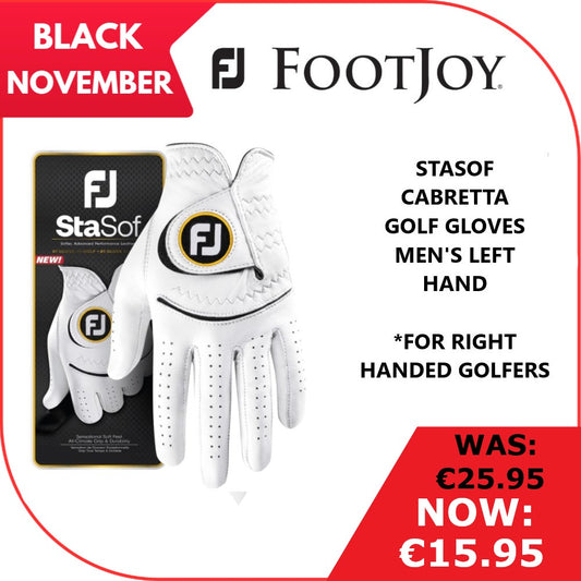 Footjoy StaSof Cabretta Golf Glove Men's Left Hand (White 301)