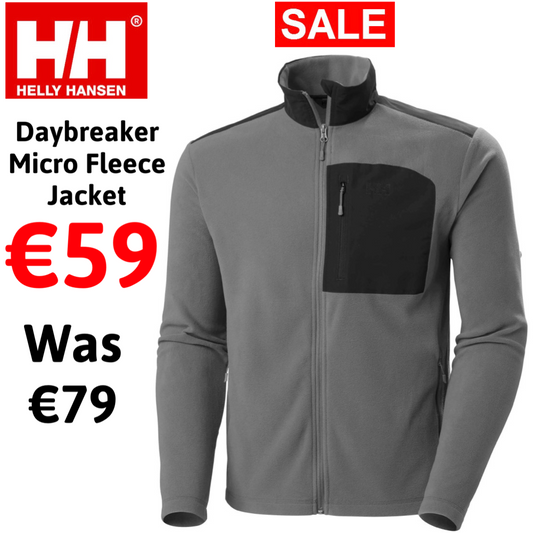 Helly Hansen Daybreaker Microfleece Jacket Men's (Grey Black 876)