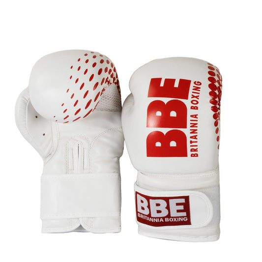 BBE PVC Sparring Gloves (White)