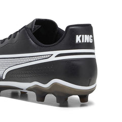 Puma King Match Play FG/AG Football Boots Men's (Black White)