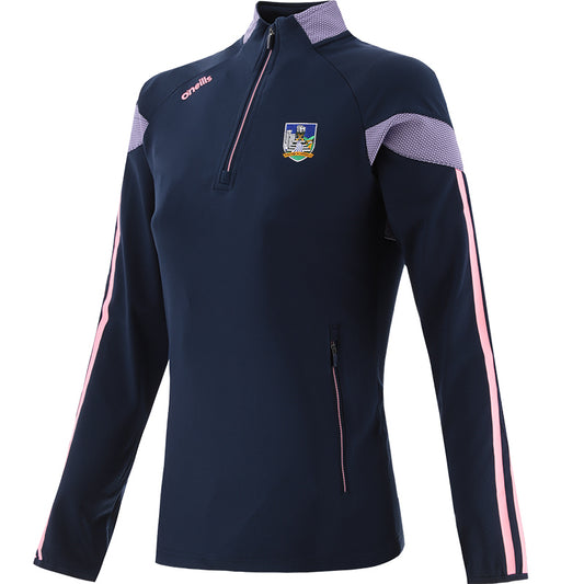 O'Neills Limerick GAA Rockway 184 Half Zip Top Girls (Marine Lavender)