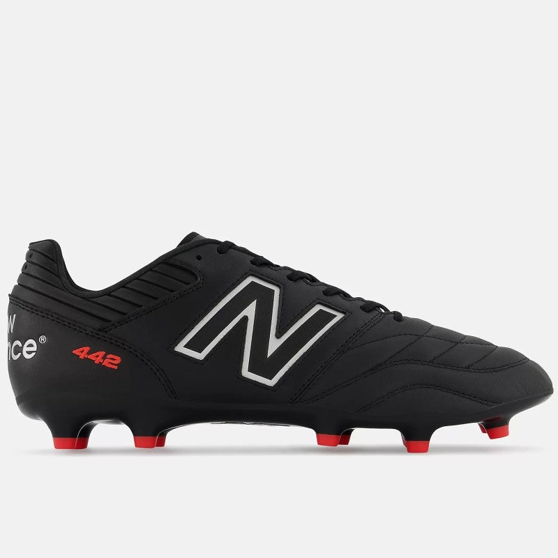 New Balance 442 V2 Pro FG Football Boots Men's (Black Silver)
