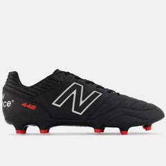 New Balance 442 V2 Pro FG Football Boots Men's (Black Silver)