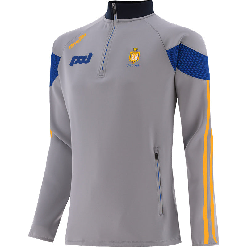 O'Neills Clare GAA Rockway Hybrid Half Zip Top 244 Men's (Alloy Royal Amber)