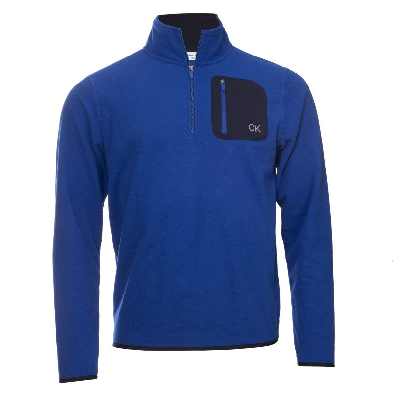 Calvin Klein Planet Fleece Half Zip Top Men's (Royal)