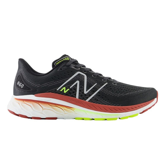 New Balance 860 V13 Running Shoes Men's X Wide (Black Red)