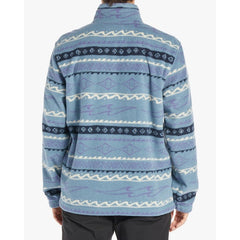 Billabong Boundary Half Zip Mock Neck Fleece Men's (Washed Blue)