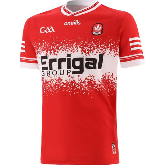 O'Neill's Derry GAA Home Jersey 2024 Men's (Red Shadow White)