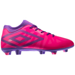 Umbro Ventura FG Junior Football Boots (Pink)
