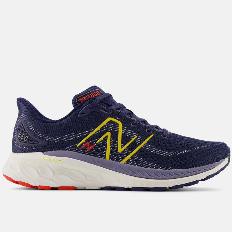 New Balance 860 V13 Running Shoes Men's (Navy Ginger Lemon)
