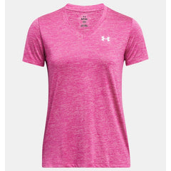 Under Armour Tech Twist V Neck T-Shirt Women's (Rebel Pink 652)