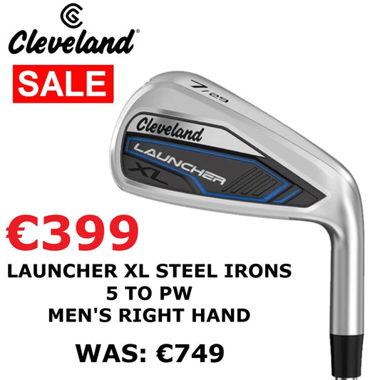 Cleveland Launcher XL Steel Irons 5 to PW Men's Right Hand