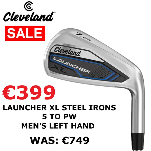 Cleveland Launcher XL Steel Irons 5 to PW Men's Left Hand