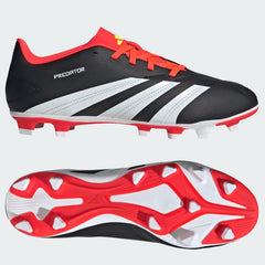 Adidas Predator Club FG Foootball Boots Men's (Black Red IG7760)