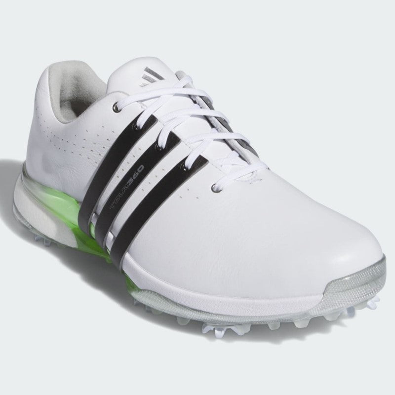 Adidas Tour 360 24 Boost Golf Shoes Men's Wide (White Black Green)