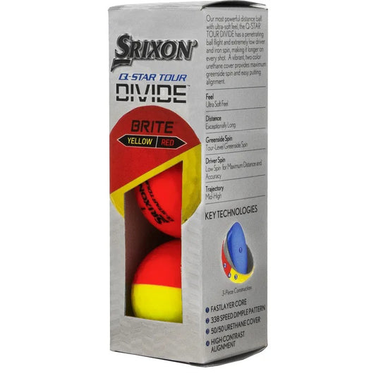 Srixon Q Star Tour Divide Golf Balls X 3
