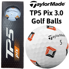 Taylor Made TP5 Pix 3.0 Golf Balls x 3