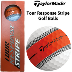 Taylor Made Tour Response Stripe Golf Balls x 3 (Orange)