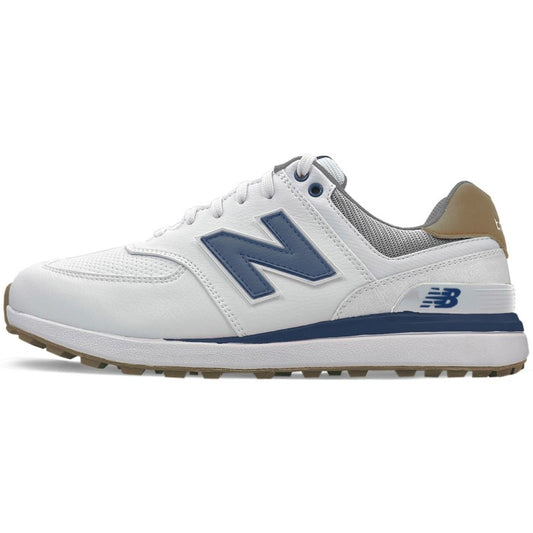 New Balance 574 Greens Golf Shoes Men's (White Navy)