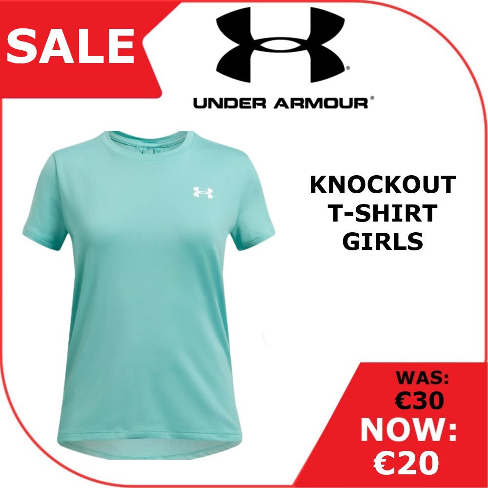 Under Armour Knockout T-Shirt Girl's (Radial Turquoise 482)