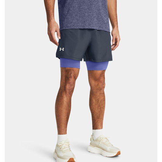 Under Armour Launch 2 in 1 5" Shorts Men's (Grey Starlight 044)