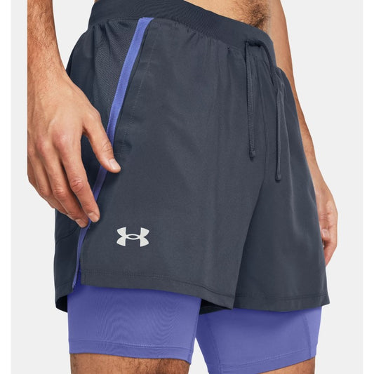 Under Armour Launch 2 in 1 5" Shorts Men's (Grey Starlight 044)