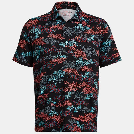 Under Armour Playoff 3.0 Printed Polo Shirt Men's (Hydro Teal 008)