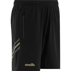 O'Neills Clare GAA Weston 049 Poly Shorts Kid's (Black Grey)