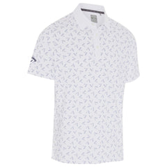 Callaway Chev Trademark Print Polo Shirt Men's (Bright White 100)
