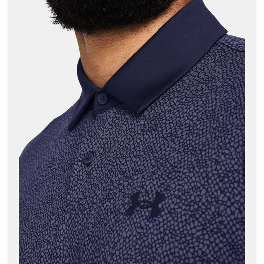 Under Armour Tee To Green Printed Polo Shirt Men's (Navy 410)