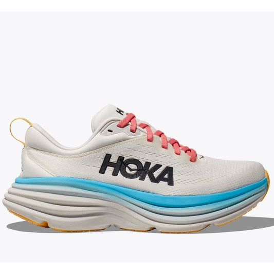 Hoka Bondi 8 Running Shoes Women's (Blanc De Blanc)