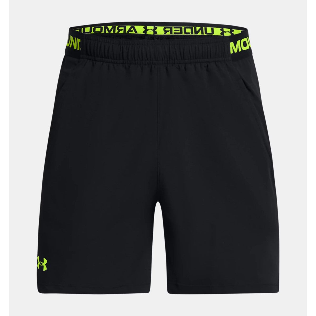 Under Armour Vanish Woven 6" Shorts Men's (Black Yellow 006)