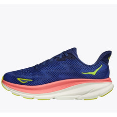Hoka Clifton 9 Running Shoes Women's UK 9.5(Evening Sky Coral)