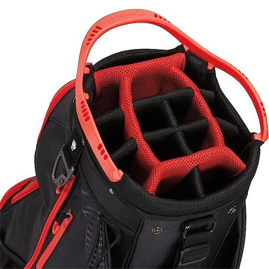 Taylor Made Pro Golf Cart Bag (Black Red)