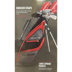 Wilson Profile XD Golf Standbag (Black Red)