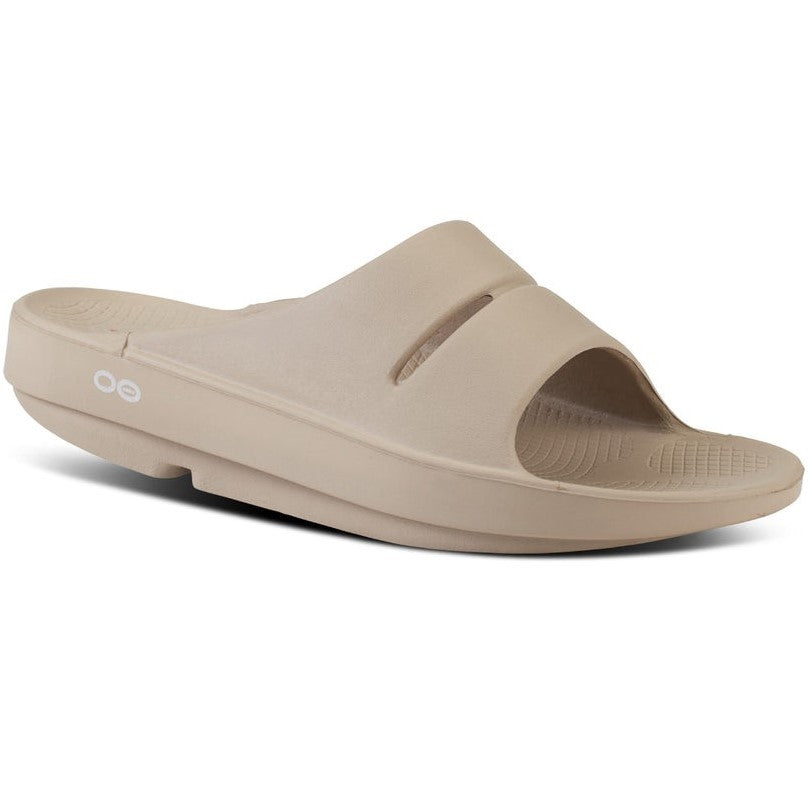 Oofos Ooahh Sport Slides Women's (Beige Nomad)
