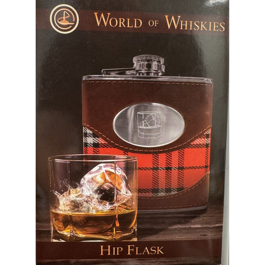 World of Whiskies Hip Flask (Tartan)