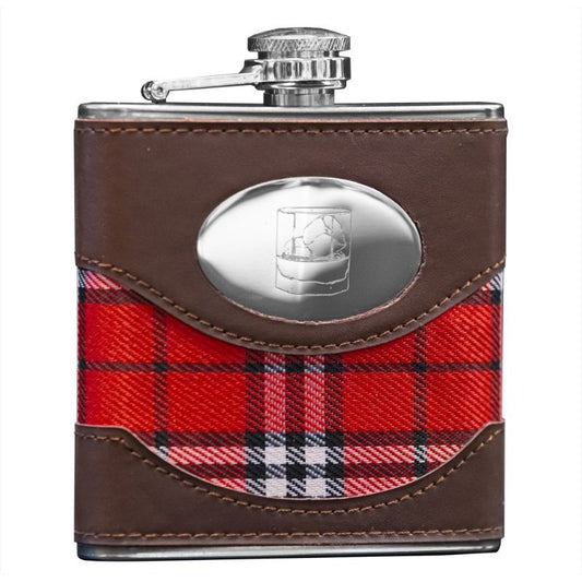 World of Whiskies Hip Flask (Tartan)