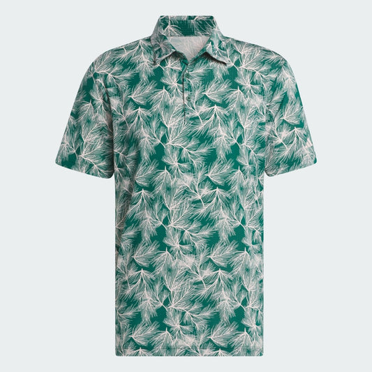 Adidas Ultimate 365 Mesh Print Polo Shirt Men's (Green Pink IW1409)