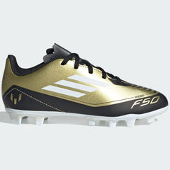 Adidas F50 Club Messi FG Football Boots infants (Gold Black IG9319)