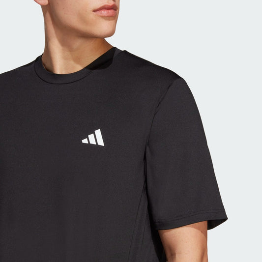 Adidas Train Essentials Stretch T-Shirt Men's (Black White IC7413)